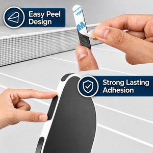 Cinta de peso de tungsteno para pala de pickleball OEM personalizada con fuerte adhesivo 3M, pesas de ajuste de equilibrio de alta densidad sin plomo - Product Image 4