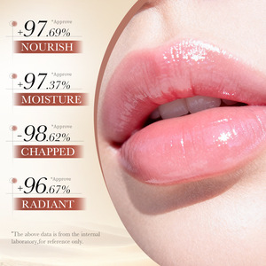 Bálsamo Labial de Doble Color Chocolate 4g, Tratamiento Labial Humectante en Gel Compacto y Lindo con Espejo, Nutre y Repara los <span class=keywords><strong>Labios</strong></span> Secos y Agrietados - Product Image 2