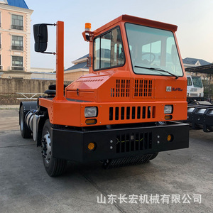Tractor diésel para remolque de combustible en aeropuertos y puertos, con cabina completamente cerrada, neumáticos neumáticos, equipo logístico. - Product Image 4