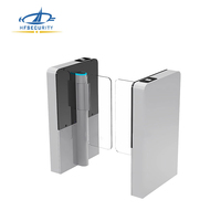 Torniquete Biométrico HFSecurity ST01, Puerta de Acceso Gubernamental de Alta Seguridad, Torniquete Giratorio Deslizante, Puerta Rápida