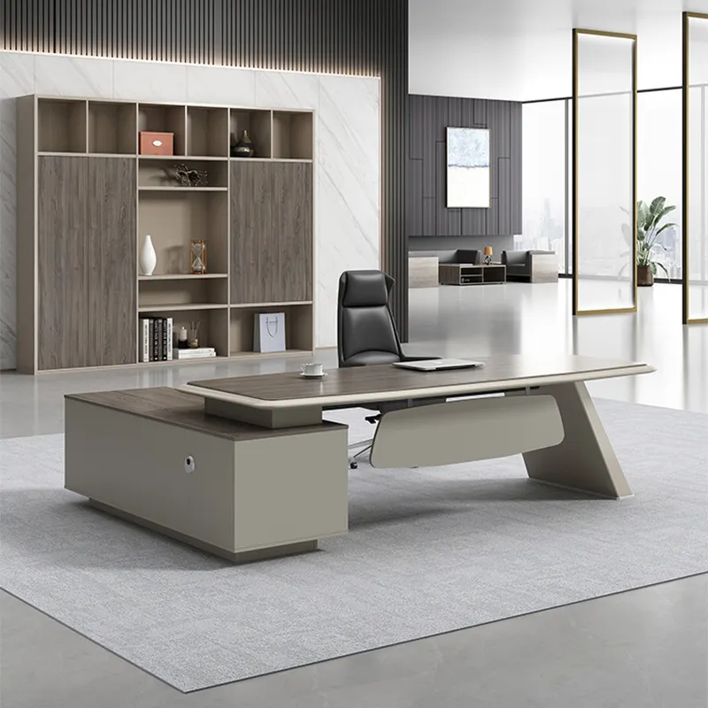 하이 퀄리티 사용자 정의 현대 디자인 상업용 사무실 가구 책상 임원 CEO 관리자 보스 고급 사무실 책상 감독 테이블
