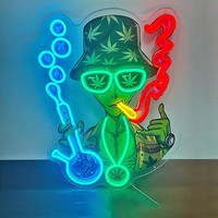 Enseigne néon LED personnalisée, logo UV, lettres en acrylique, éclairage mural pour boutique, salon, mariage