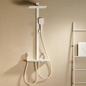 Ensemble de salle de bain à quatre fonctions avec système de douche eau chaude et froide et affichage LED de la température - Product Image 1