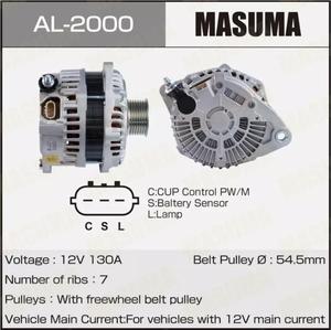 Alternateur électrique automatique de remplacement de voiture AL-2000 MASUMA 12V 130A 23100-1AA1A 23100-3JA1A 23100-1AA1B pour <span class=keywords><strong>Nissan</strong></span> Infiniti - Product Image 6