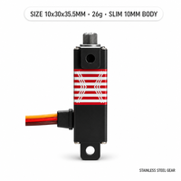 Servomoteur numérique sans noyau étanche ultra-mince 10 mm XQ-S2210F 11 kg avec engrenages en acier inoxydable pour pièces d'avion RC 8,4 V XQ-POWER