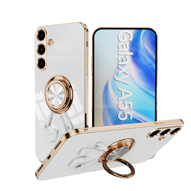 Fashionable Electroplated Phone Case for Huawei Mate 50 P40 P40 Pro Mate30 Mate40 Pro Featuring Astronaut Holder Design