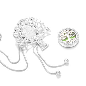 Модный кулон-медальон из нержавеющей стали с длинной цепочкой-змейкой и кисточкой, диффузор для ароматерапии, парфюмерное украшение для женщин - Product Image 6