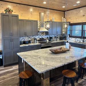 CBMmart Design Grafico Cucina Moderna con Finitura Laccata Isola per Ville Isola in Pietra Mobili da Cucina Coque - Product Image 2