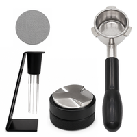 Kit d'accessoires pour expresso avec logo personnalisé, tamper à café 51 53 58 mm, outil WDT, agitateur, ensemble de démarrage pour barista
