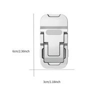Support pour ordinateur portable en alliage d'aluminium TISHRIC, mini support universel invisible avec refroidissement suspendu, support de tablette réglable à double position