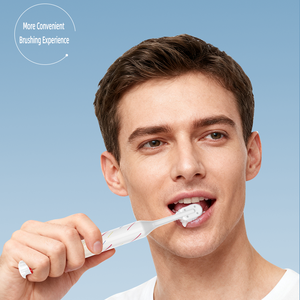 فرشاة أسنان للسفر بمقبض بلاستيكي وتصميم دفع معجون الأسنان الدوار، مبيعات مباشرة من المصنع، مناسبة للفنادق - Product Image 2