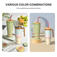 Venta al por Mayor de Termos Hong Ling de 1200 ml, Libres de BPA, Ecológicos, con Diseño de Dibujos Animados, de Acero Inoxidable, para Viaje