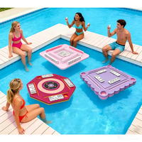Table de Mahjong flottante pour adultes 369 JW-620 en EVA pour parcs aquatiques et piscines, table de jeu mobile en mousse pour l'extérieur