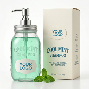 MULAN OEM ODM <span class=keywords><strong>Shampoing</strong></span> Menthe Rafraîchissant Nettoyant en Profondeur Effet Glacé 350ml Personnalisé Marque Privée - Product Image 1