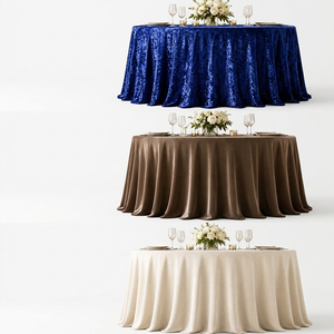 Manteles Rectangulares de Terciopelo al por Mayor con Tres Opciones de Acabado para Alquiler en Hoteles, Banquetes y Eventos - Product Image 1