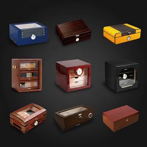Durable <b>Lockable</b> Spanish Cedar Wood Freestanding Electric Compressor Commercial Display Humidifier Cigar Humidor <b>Cabinet</b> - Product Image 3