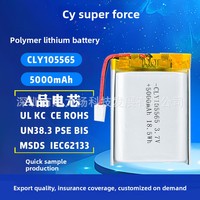 Usine 5000mAh Ternaire Rechargeable 3.7V Poche Lithium Polymère Ion Batterie Haute Capacité Lipo Batterie