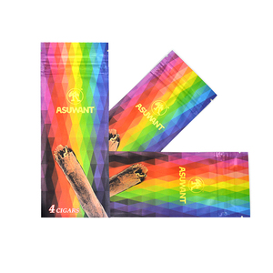 Bolsa de Mylar para Envolver a Mano, Personalizada, 30g 50g, para Hojas, Sellado Térmico, Envoltura para Cigarros Toba con Cierre Hermético - Product Image 3