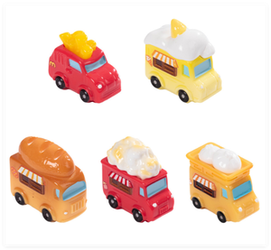 Modèle miniature en résine peinte à la main, style dessin animé, thème féerique et amour, représentant des glaces, du pain, des frites, du popcorn, pour voiture miniature, pot de fleurs succulentes, maison et bureau - Product Image 3