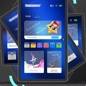 Haut-parleur de chariot vidéo QX3-19 haut-parleur de karaoké Portable de 23 pouces avec écran tactile nouveau lecteur de karaoké de Machine de chant Ktv coloré - Product Image 3