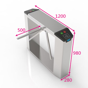 Barrière de sécurité tournante automatique de haute qualité, facilement intégrable avec lecteur de code QR, lecteur d'empreintes digitales et lecteur facial - Product Image 6