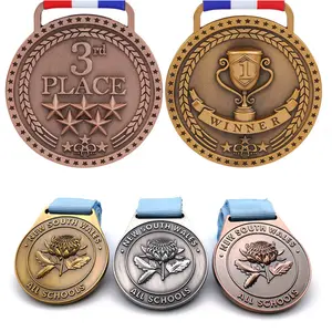 Holesale-medallas de trofeo de baile personalizado, placas/medalla de Taekwondo, premios de Maratón