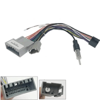 Pemutar Multimedia mobil Android 16Pin, kawat adaptor kabel soket Harness untuk Honda CRV/BRV/HRV/JAZZ