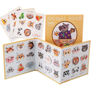 Commiki Tái Sử Dụng Động Vật Sticker Cuốn Sách Đồ Chơi Cho Trẻ Em Giáo Dục Bằng Gỗ Đầu Học Tập Phù Hợp Với Trò Chơi Montessori Lấy Cảm hứng Chơi Bộ - Product Image 1