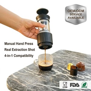 เครื่องชงกาแฟเอสเพรสโซแบบแมนนวล 4-in-1, ใช้งานง่ายแบบกดมือ เป็นมิตรต่อสิ่งแวดล้อม, ใช้ได้กับทั้งแคปซูลและกาแฟบด, พกพาสะดวก - Product Image 3