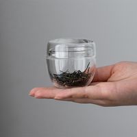 Bocaux et bouteilles en verre borosilicate pour épices, thé aux herbes, boîte de rangement de cuisine, petits récipients de stockage, petit bocal en verre avec couvercle en verre