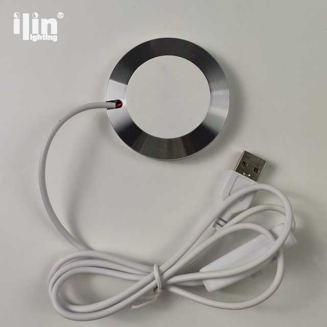 New Design Automatic Gradient RGB LED Puck Light 3D Printer Lamp Under Cabinet Counter Lighting