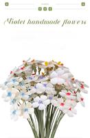 Lot de fleurs de violette séchées écologiques en gros – Matériel floral DIY multicolore naturel pour centres de table de mariage – Fourniture en vrac