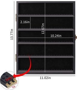 Vitrine murale pour figurines miniatures, verrouillable, protégée contre les UV, pour objets de collection - Product Image 6