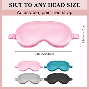 ชุดผ้าปิดตาและยางรัดผมผ้าซาตินสีตามสั่ง สำหรับนอนหลับ ของขวัญสำหรับเพื่อนเจ้าสาว - Product Image 4