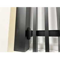 Panneaux de clôture en métal Clôture d'intimité ventilée de style persienne verticale en aluminium