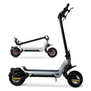 Çift PU süspansiyonları tasarım e scooter 10 inç 48v 15 ah 800w ab stok off road elektrikli scooter toptan
