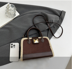 Nuevo bolso bandolera retro estilo coreano con cremallera para mujer, con forro de poliéster PU, bolso de mano moderno para mujer - Product Image 5