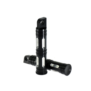 Reposapiés Delantero y Trasero para Motocicleta, Pedal Negro/Cromado para <span class=keywords><strong>Harley</strong></span> Sportster 883 <span class=keywords><strong>1200</strong></span> XL Touring Road Glide Dyna Fatboy V-<span class=keywords><strong>Rod</strong></span> - Product Image 2