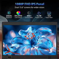 Monitor Portátil Plegable Táctil Eimio de 15.6 Pulgadas, 1080P IPS, Pantalla Ancha, Tipo C, Plug & Play, Serie Empresarial, Extensor de Pantalla para Portátil OEM
