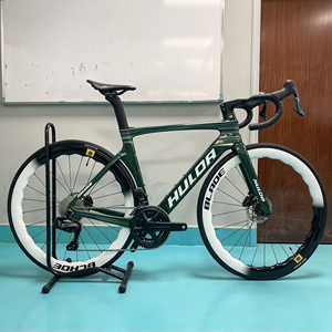 Bicicleta de Carretera 700C Ultraligera con Cuadro de Carbono, 24 Velocidades, Grupo Electrónico, Frenos de Disco Hidráulicos, Fibra de Carbono, HLD-1 Ultraligera - Product Image 6