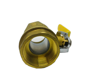 Vanne à bille en laiton NPT de 1/4 à 2 pouces avec poignée jaune, prix d'usine en Chine, support personnalisé OEM/ODM