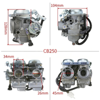 Pièces de carburateur de moto de haute qualité pour Honda CBT125/CB250/CMX250/CA250