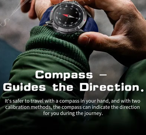 ساعة ذكية NX8 للرجال مقاومة للماء IP68، جهاز تتبع اللياقة البدنية متوافق مع iOS/Android، للرياضات الخارجية مع ميزة الاتصال عبر البلوتوث ووظائف متعددة للرد على المكالمات - Product Image 5