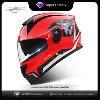 Casque de moto électrique intégral personnalisé AXK-Engine en polypropylène certifié DOT pour homme – Meilleure vente Chine