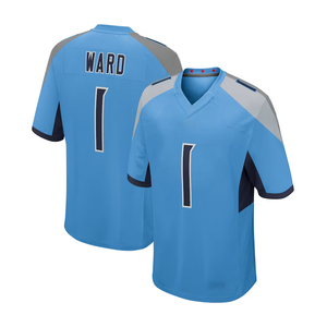 Disesuaikan grosir 1 Ward 8 akan Levis sepak bola Jersey Top dijahit murah seragam sepak bola Amerika Jersey Rugby - Product Image 4