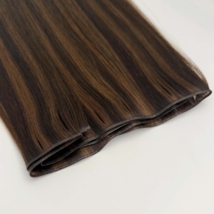 Extensiones de Cabello Ondulado Genius Weft Brasileño y Ruso de Venta Caliente para Extensiones de Cabello Natural - Product Image 2