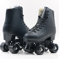 Patins à roulettes blancs à 4 roues avec roulements ABEC-7 et roues en PU - Jun Ran JR-875E pour les sports de plein air