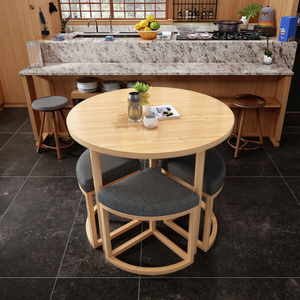 Phong Cách Hiện Đại Có Thể Gập Lại Bàn Ăn Và Ghế Đặt Cho Nhà Văn Phòng Giải Trí Trà Cửa Hàng Sử Dụng Cho Khách Tiếp Tân Và Trà Sữa - Product Image 1