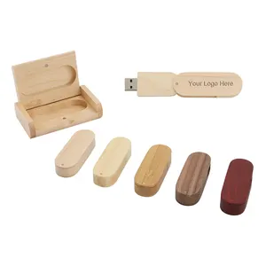 Disque Flash Usb 2.0 3.0 en bois, 10 pièces, pour mariage, 8 go 16 go, boîte d'emballage