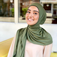 Camisa hijab dupla face elástica, venda no atacado, maxi camisa hijab dupla, elástica, camisa de algodão, lenço longo, feminino hijab